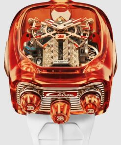 Jacob & Co. BUGATTI CHIRON TOURBILLON ORANGE SAPPHIRE CRYSTAL Watch Replica BU210.80.AE.UA.B Jacob and Co Watch Price