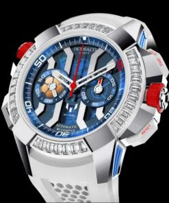Jacob & Co. EPIC X CHRONO MESSI WHITE GOLD, TITANIUM AND BAGUETTE Watch Replica EC423.32.AB.AA.ABRUA Jacob and Co Watch Price