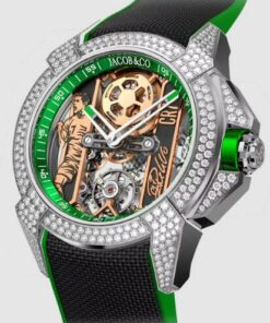 Jacob & Co. epic x cr7 heart of cr7 pave Watch Replica EX120.10.RD.AA.A diamonds Jacob and Co Watch Price