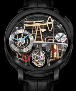 Jacob & Co. OIL PUMP TITANIUM BLACK DLC Watch Replica OI100.21.AA.AA.A Jacob and Co Watch Price
