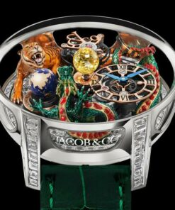 Jacob & Co. ASTRONOMIA SOLAR BAGUETTE DRAGON AND TIGER WHITE GOLD Watch Replica AS912.30.AA.AA.ABALA Jacob and Co Watch Price