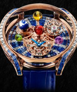 Jacob & Co. ASTRONOMIA SOLAR BAGUETTE DIAMONDS AND BLUE SAPPHIRES Watch Replica AS900.40.AB.UA.A Jacob and Co Watch Price
