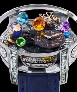 Jacob & Co. ASTRONOMIA SOLAR BAGUETTE JEWELERY – PLANETS – ZODIAC- WHITE GOLD Watch Replica AS910.30.BD.BD.A Jacob and Co Watch Price