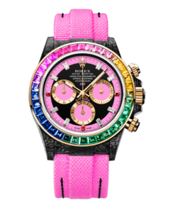 ROLEX Diw Daytona carbon rainbow pink 40mm carbon