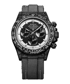 ROLEX Diw Daytona carbon cream invert 40mm oyster black